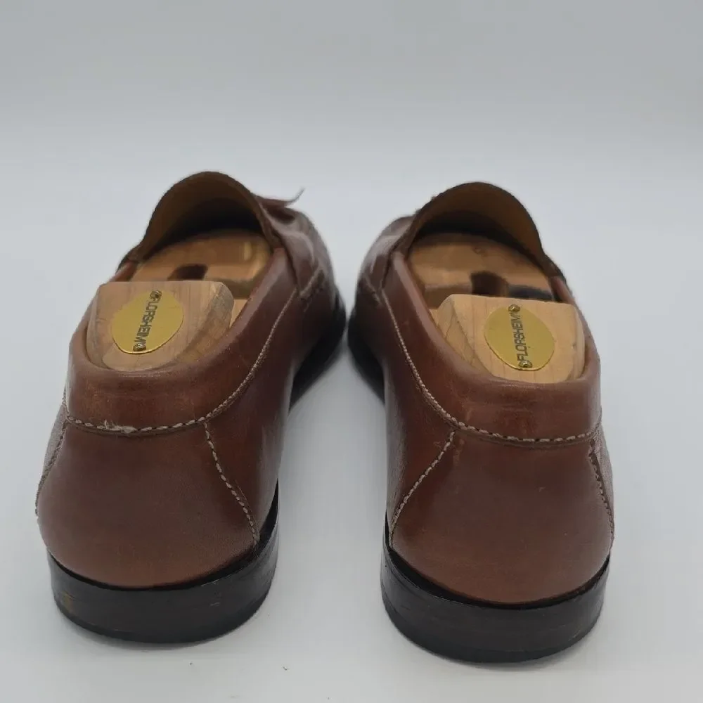 Cole Haan Tan Leather Tassel Loafers